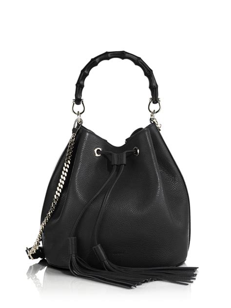 gucci bucket bag black